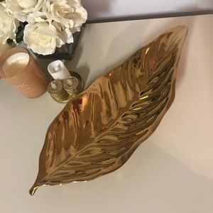 Gold Leaf Plate